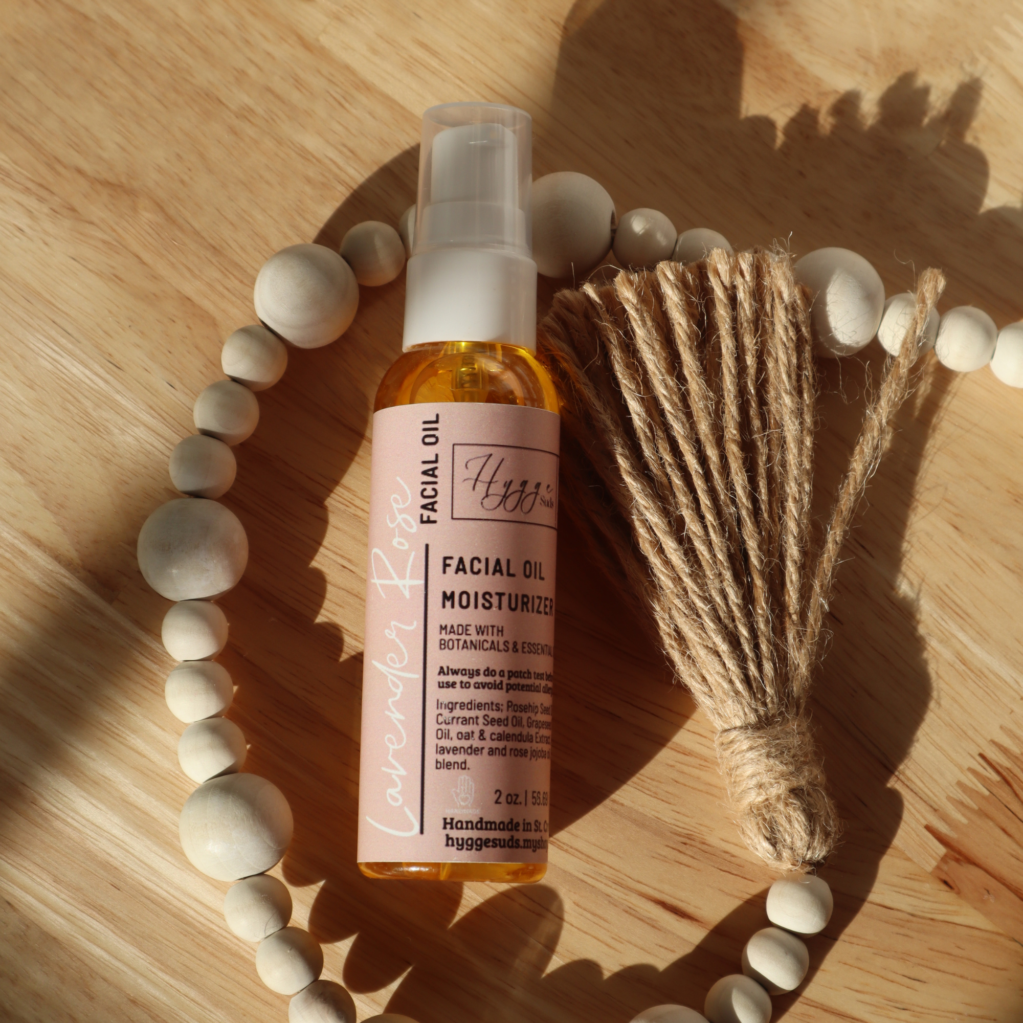 Lavender Rose Facial Oil Moisturizer
