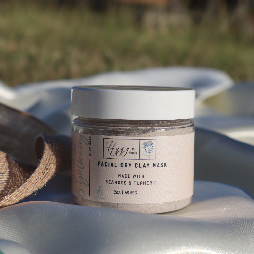 Seamoss Brightening Clay Mask - Clarifying and Revitalizing Mask with Sea Moss for a Brighter, Even-Toned Complexion