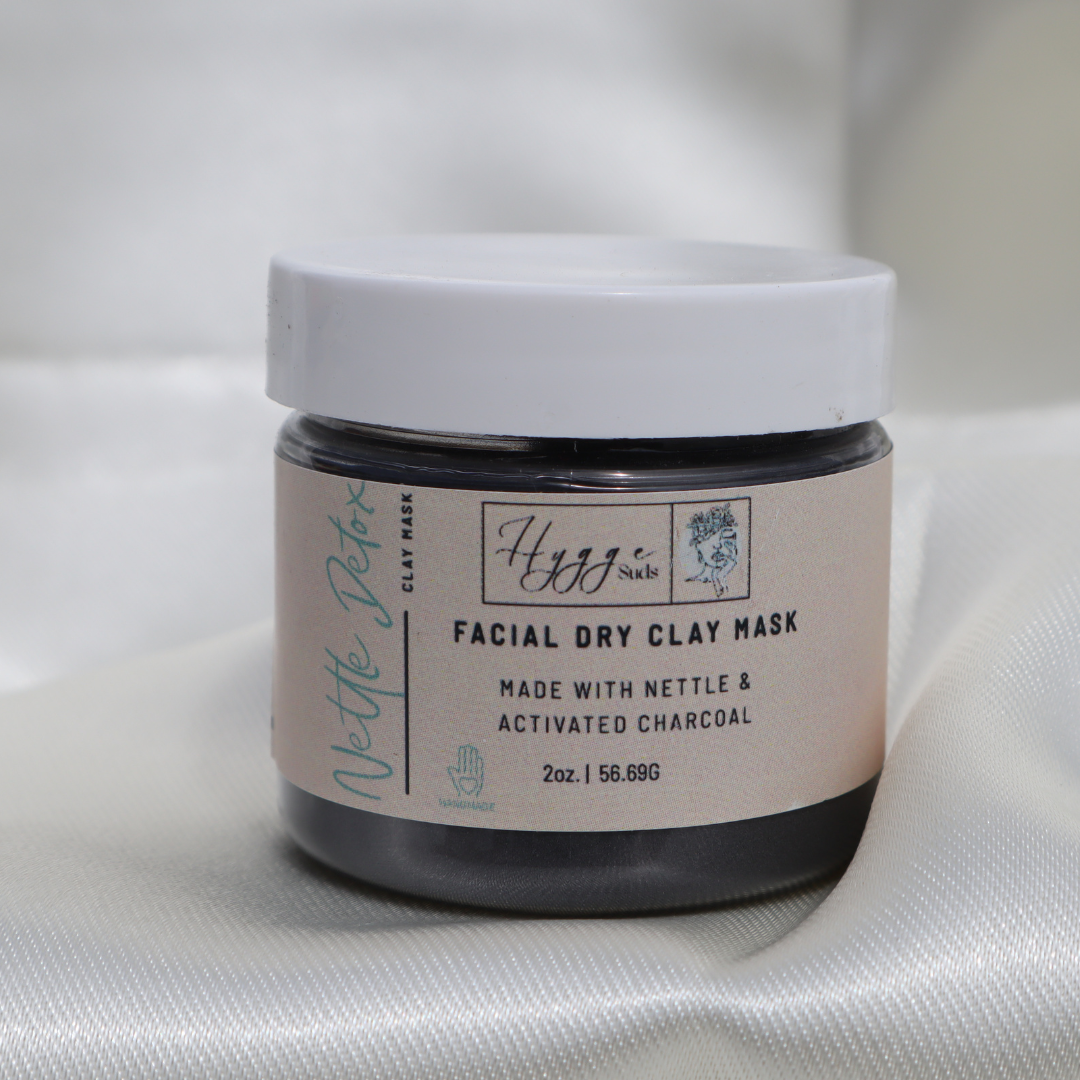 Nettle Detox Clay Mask - Purifying Natural Clay Mask with Nettle for Deep Cleansing, Detoxifying, and Radiant Skin